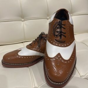 Ralph Lauren Polo golf wingtip shoes size 7 new no spikes